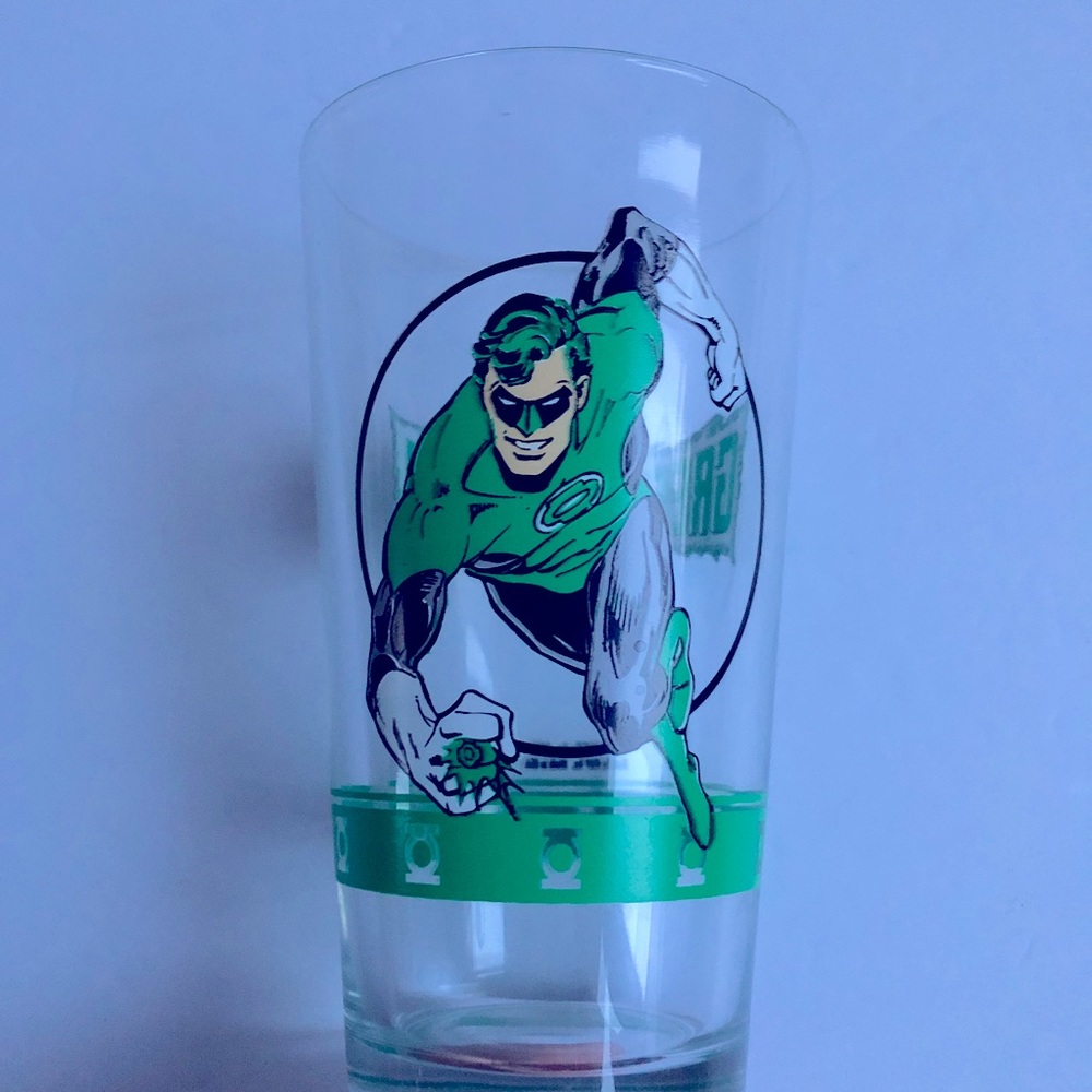 NWOT Vintage Green Lantern Pint Glass DC Comics